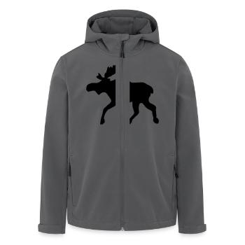 Elch - Recycelte Männer Softshell-Jacke von Stanley/Stella - Anthrazit - Vorne - AI Model Male 185 light (185cm)