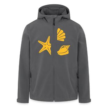 Muschel - Recycelte Männer Softshell-Jacke von Stanley/Stella - Anthrazit - Vorne - AI Model Male 185 light (185cm)