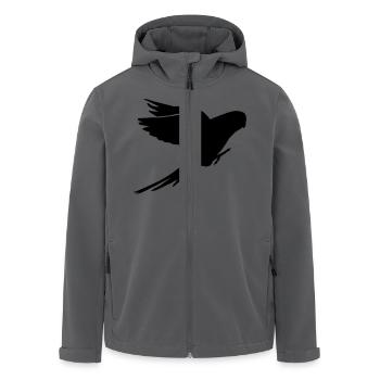 Wellensittich - Recycelte Männer Softshell-Jacke von Stanley/Stella - Anthrazit - Vorne - AI Model Male 185 light (185cm)