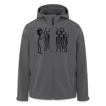 Chor - Recycelte Männer Softshell-Jacke von Stanley/Stella - Anthrazit - Vorne - AI Model Male 185 light (185cm)