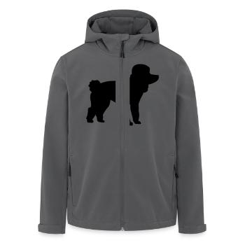 Pudel - Recycelte Männer Softshell-Jacke von Stanley/Stella - Anthrazit - Vorne - AI Model Male 185 light (185cm)