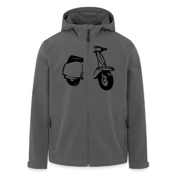 motorroller cool - Recycelte Männer Softshell-Jacke von Stanley/Stella - Anthrazit - Vorne - AI Model Male 185 light (185cm)