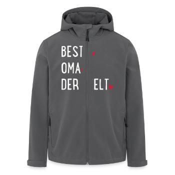 Oma - Recycelte Männer Softshell-Jacke von Stanley/Stella - Anthrazit - Vorne - AI Model Male 185 light (185cm)
