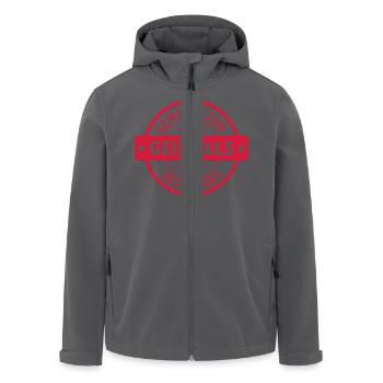 Geizhals - Geizkrägin - Geiz - Geizig - Geld - Recycelte Männer Softshell-Jacke von Stanley/Stella - Anthrazit - Vorne - AI Model Male 185 light (185cm)