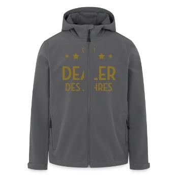 Dealer Droge Dealerin Cannabis Händler Droge - Recycelte Männer Softshell-Jacke von Stanley/Stella - Anthrazit - Vorne - AI Model Male 185 light (185cm)