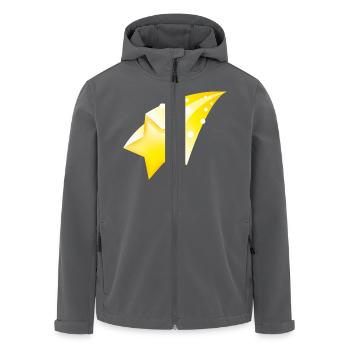 Smiley Falling Star - Recycelte Männer Softshell-Jacke von Stanley/Stella - Anthrazit - Vorne - AI Model Male 185 light (185cm)