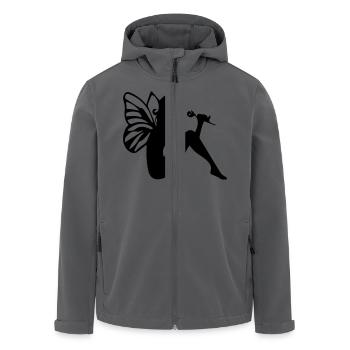 Elfe - Recycelte Männer Softshell-Jacke von Stanley/Stella - Anthrazit - Vorne - AI Model Male 185 light (185cm)