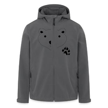 Polar Bear - Recycelte Männer Softshell-Jacke von Stanley/Stella - Anthrazit - Vorne - AI Model Male 185 light (185cm)