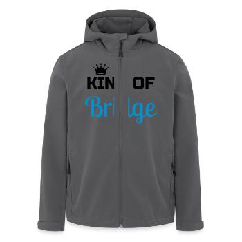 Bridge / Kartenspiel / Brettspiel / Whist - Recycelte Männer Softshell-Jacke von Stanley/Stella - Anthrazit - Vorne - AI Model Male 185 light (185cm)