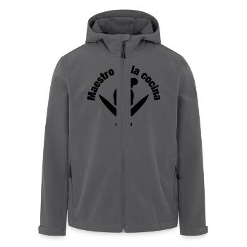 maestro de la cocina / skull / cook - Recycelte Männer Softshell-Jacke von Stanley/Stella - Anthrazit - Vorne - AI Model Male 185 light (185cm)