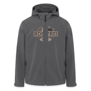 Motorrad bike geburtstag geboren ride 1962 - Recycelte Männer Softshell-Jacke von Stanley/Stella - Anthrazit - Vorne - AI Model Male 185 light (185cm)