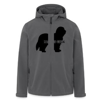 Bearded Collie - Recycelte Männer Softshell-Jacke von Stanley/Stella - Anthrazit - Vorne - AI Model Male 185 light (185cm)