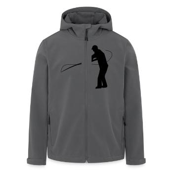 angler - Recycelte Männer Softshell-Jacke von Stanley/Stella - Anthrazit - Vorne - AI Model Male 185 light (185cm)