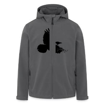 Rabe - Recycelte Männer Softshell-Jacke von Stanley/Stella - Anthrazit - Vorne - AI Model Male 185 light (185cm)