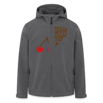 Cherry, cherry lady - Recycelte Männer Softshell-Jacke von Stanley/Stella - Anthrazit - Vorne - AI Model Male 185 light (185cm)