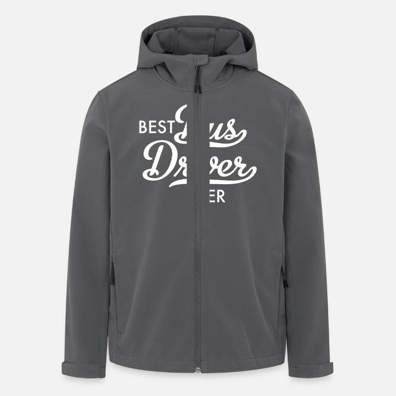 Schulbus - Recycelte Männer Softshell-Jacke von Stanley/Stella - Anthrazit