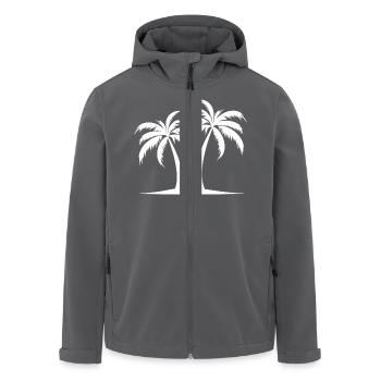 Palmen Insel - Recycelte Männer Softshell-Jacke von Stanley/Stella - Anthrazit - Vorne - AI Model Male 185 light (185cm)