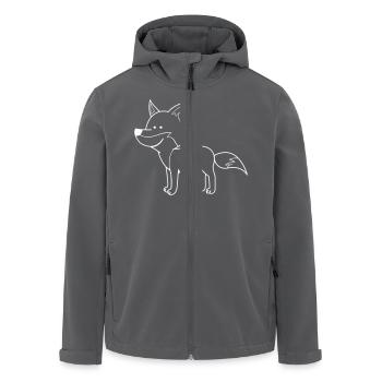 Fuchs Comic - Recycelte Männer Softshell-Jacke von Stanley/Stella - Anthrazit - Vorne - AI Model Male 185 light (185cm)