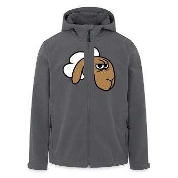 Schaf Guckt Skeptisch Kritisch Misstrauisch Starrt - Recycelte Männer Softshell-Jacke von Stanley/Stella - Anthrazit - Vorne - AI Model Male 185 light (185cm)