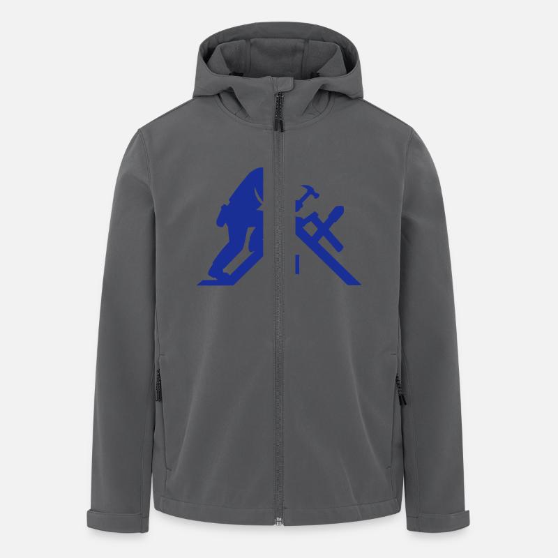 dachdecker dach - Recycelte Männer Softshell-Jacke von Stanley/Stella - Anthrazit