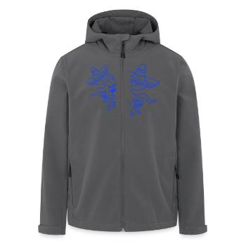 2 Oktopus mexikanische Kultur Hut Musik Band Team - Recycelte Männer Softshell-Jacke von Stanley/Stella - Anthrazit - Vorne - AI Model Male 185 light (185cm)