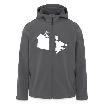 kanada country - Recycelte Männer Softshell-Jacke von Stanley/Stella - Anthrazit - Vorne - AI Model Male 185 light (185cm)