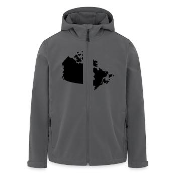 kanada country - Recycelte Männer Softshell-Jacke von Stanley/Stella - Anthrazit - Vorne - AI Model Male 185 light (185cm)