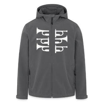 trompeten - Recycelte Männer Softshell-Jacke von Stanley/Stella - Anthrazit - Vorne - AI Model Male 185 light (185cm)