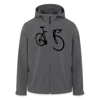 Rennrad - Recycelte Männer Softshell-Jacke von Stanley/Stella - Anthrazit - Vorne - AI Model Male 185 light (185cm)
