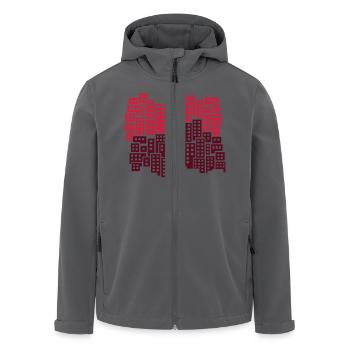 Stadt - Recycelte Männer Softshell-Jacke von Stanley/Stella - Anthrazit - Vorne - AI Model Male 185 light (185cm)