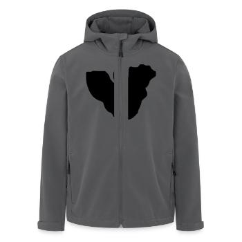 Moorea Karte - Recycelte Männer Softshell-Jacke von Stanley/Stella - Anthrazit - Vorne - AI Model Male 185 light (185cm)
