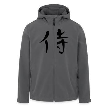 Kanji - Samurai - Recycelte Männer Softshell-Jacke von Stanley/Stella - Anthrazit - Vorne - AI Model Male 185 light (185cm)