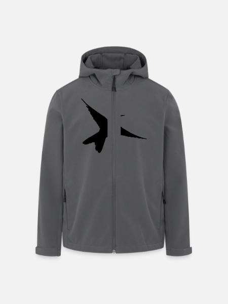 Bird - Recycelte Männer Softshell-Jacke von Stanley/Stella - Anthrazit