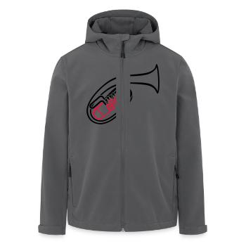 Tenorhorn 2 - Recycelte Männer Softshell-Jacke von Stanley/Stella - Anthrazit - Vorne - AI Model Male 185 light (185cm)