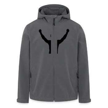 Sieger - Recycelte Männer Softshell-Jacke von Stanley/Stella - Anthrazit - Vorne - AI Model Male 185 light (185cm)