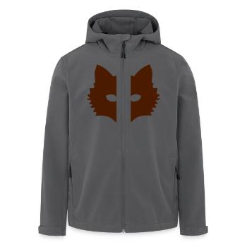 Fuchs einfarbig - Recycelte Männer Softshell-Jacke von Stanley/Stella - Anthrazit - Vorne - AI Model Male 185 light (185cm)
