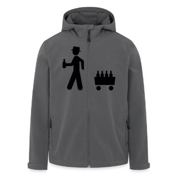 bollerwagen - Recycelte Männer Softshell-Jacke von Stanley/Stella - Anthrazit - Vorne - AI Model Male 185 light (185cm)