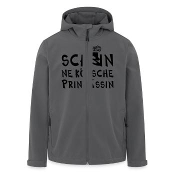 kölsche Prinzessin - Recycelte Männer Softshell-Jacke von Stanley/Stella - Anthrazit - Vorne - AI Model Male 185 light (185cm)