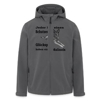 Schutzengel Mali S - Recycelte Männer Softshell-Jacke von Stanley/Stella - Anthrazit - Vorne - AI Model Male 185 light (185cm)
