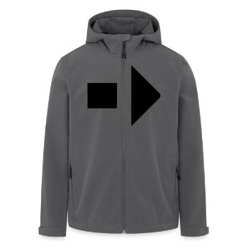 arrow - Recycelte Männer Softshell-Jacke von Stanley/Stella - Anthrazit - Vorne - AI Model Male 185 light (185cm)