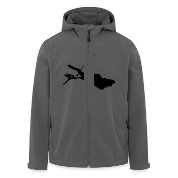 Lake SUP - Recycelte Männer Softshell-Jacke von Stanley/Stella - Anthrazit - Vorne - AI Model Male 185 light (185cm)