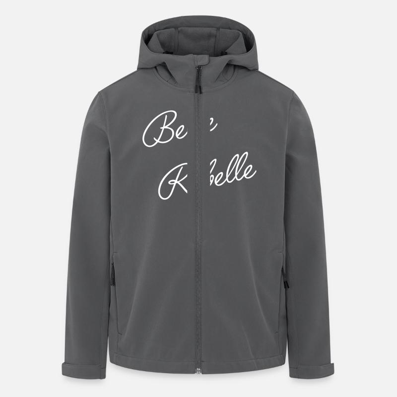 Belle et rebelle - Veste softshell homme en polyester recyclé Stanley/Stella - charbon