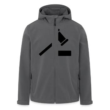 richter hammer - Recycelte Männer Softshell-Jacke von Stanley/Stella - Anthrazit - Vorne - AI Model Male 185 light (185cm)
