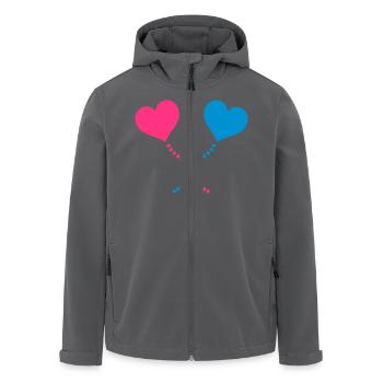 herz verbund - Recycelte Männer Softshell-Jacke von Stanley/Stella - Anthrazit - Vorne - AI Model Male 185 light (185cm)