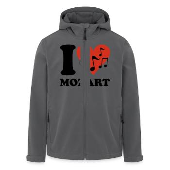 I love Mozart - Recycelte Männer Softshell-Jacke von Stanley/Stella - Anthrazit - Vorne - AI Model Male 185 light (185cm)