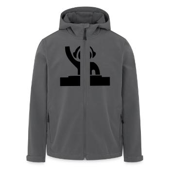 Dj - Recycelte Männer Softshell-Jacke von Stanley/Stella - Anthrazit - Vorne - AI Model Male 185 light (185cm)