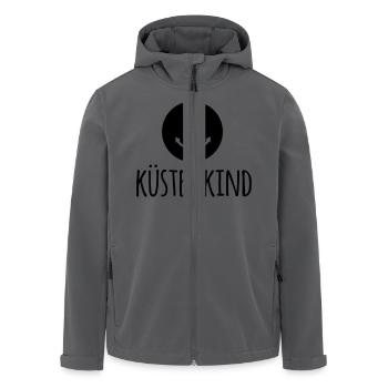 Küstenkind (dh) - Recycelte Männer Softshell-Jacke von Stanley/Stella - Anthrazit - Vorne - AI Model Male 185 light (185cm)