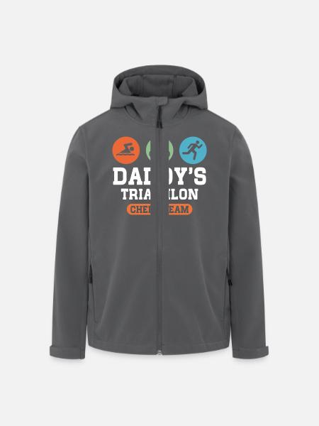 Triathlon Daddy - Recycelte Männer Softshell-Jacke von Stanley/Stella - Anthrazit