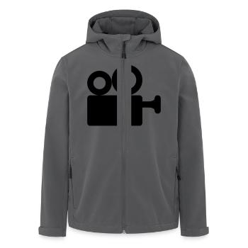 Kamera Kino - Recycelte Männer Softshell-Jacke von Stanley/Stella - Anthrazit - Vorne - AI Model Male 185 light (185cm)