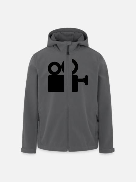 Kamera Kino - Recycelte Männer Softshell-Jacke von Stanley/Stella - Anthrazit